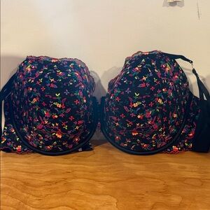 Savage X Fenty Floral Black Bra